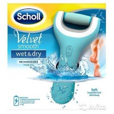 Scholl Velvet Smooth Wet & Dry водонепроницаемая роликовая пилка с аккумулятором 