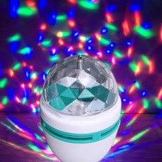 Вращающаяся диско лампа led full color rotating lamp